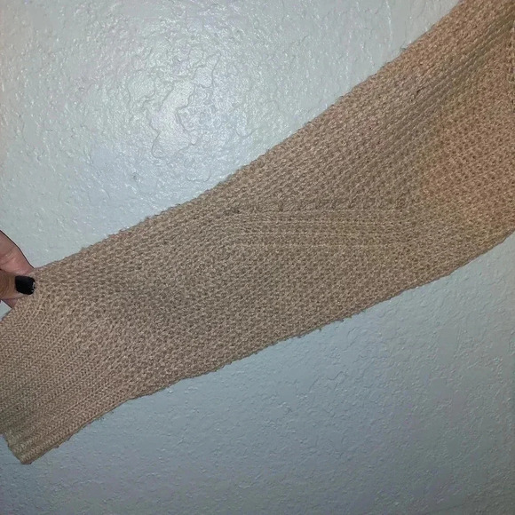 HYFVE That Look Pointelle Knit Tan Sweater Size Medium - Picture 4 of 6